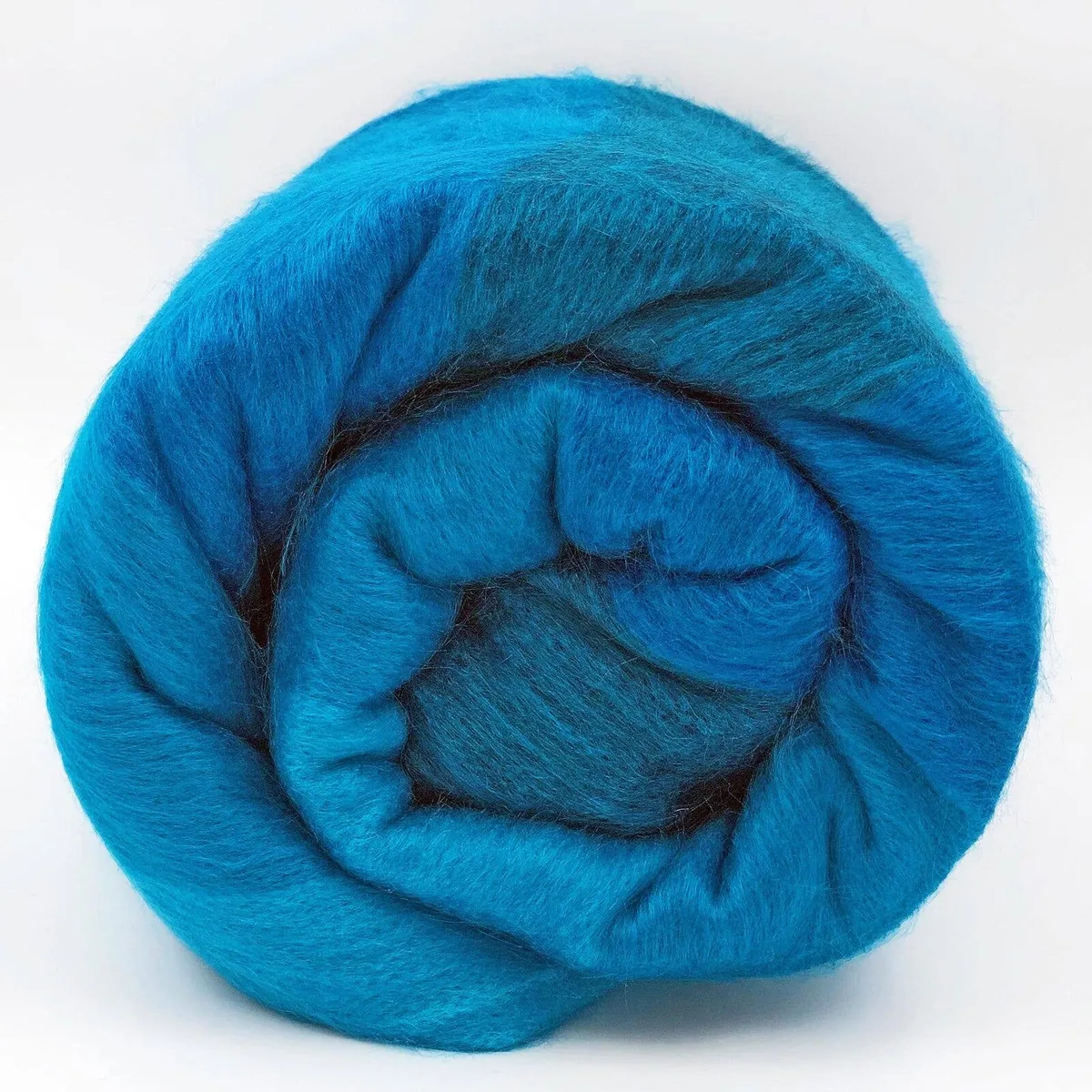Blau-türkis gestreifte ECUALAMA Wohndecke – Bild 4